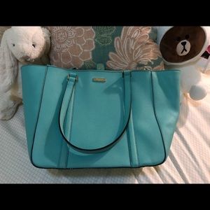 Large Kate Spade Tote in Tiffany Blue